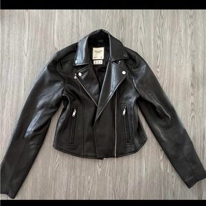 Abercrombie leather jacket